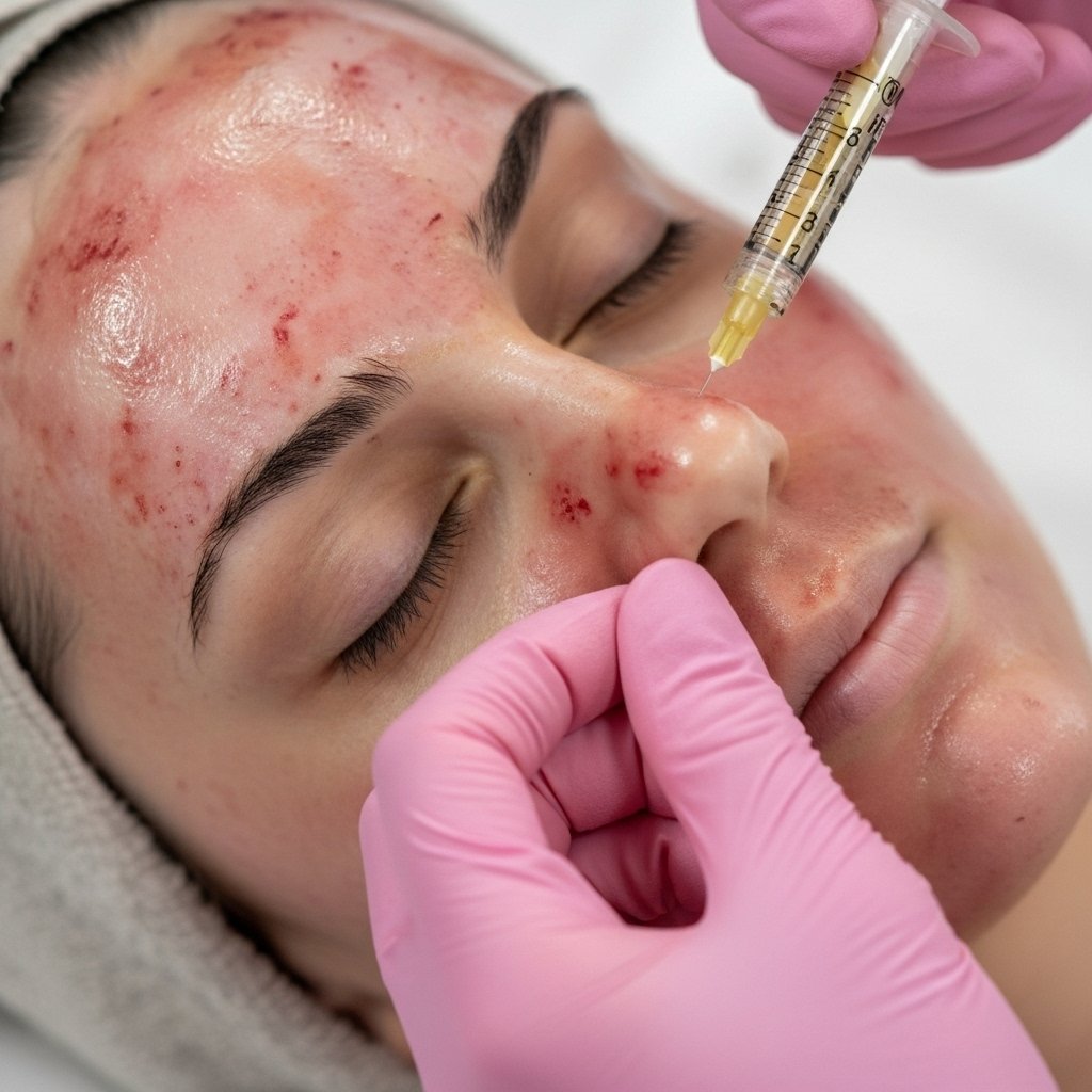 Vampire Facial at American Cosmetic Clinic Ludhiana.