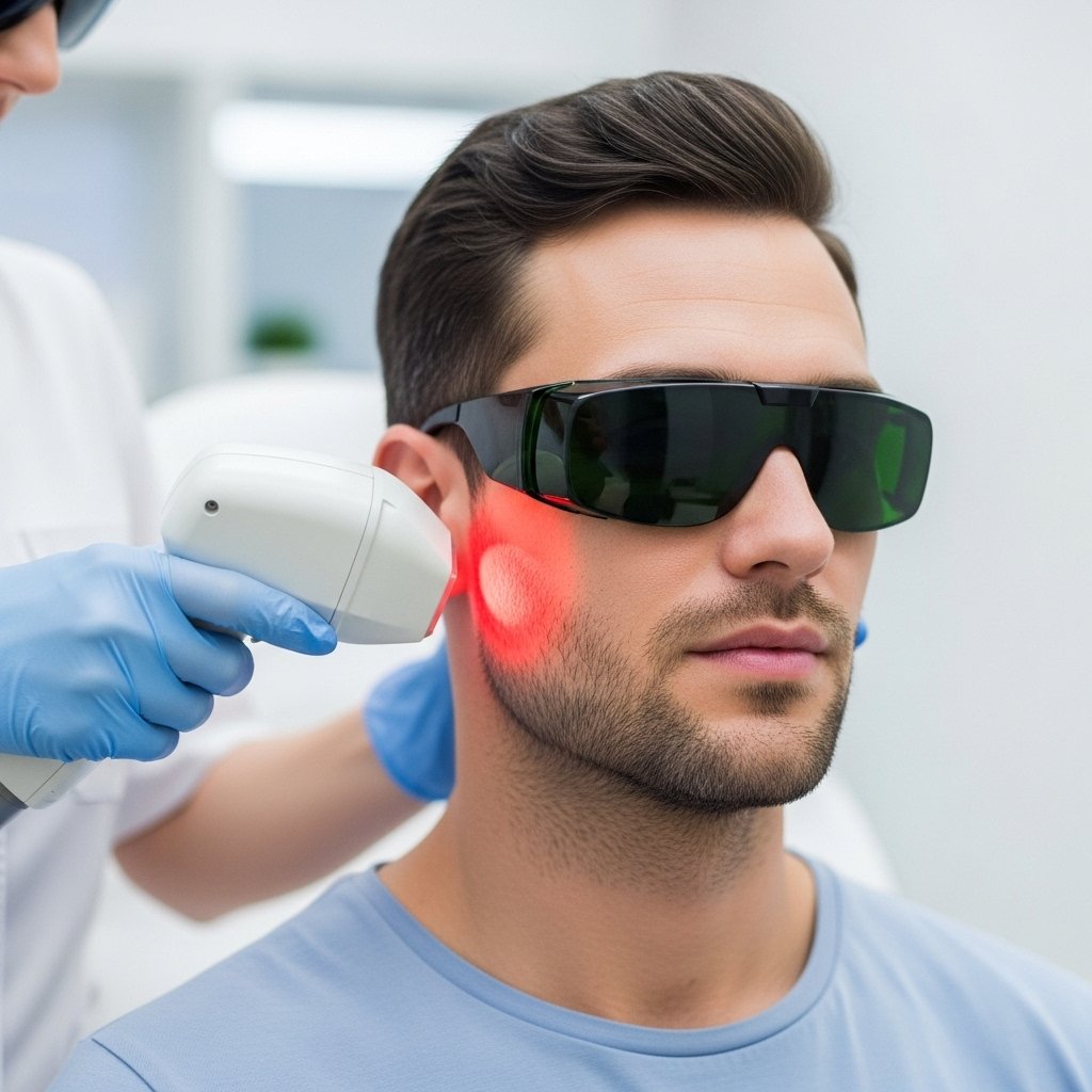 laser beard line shaping