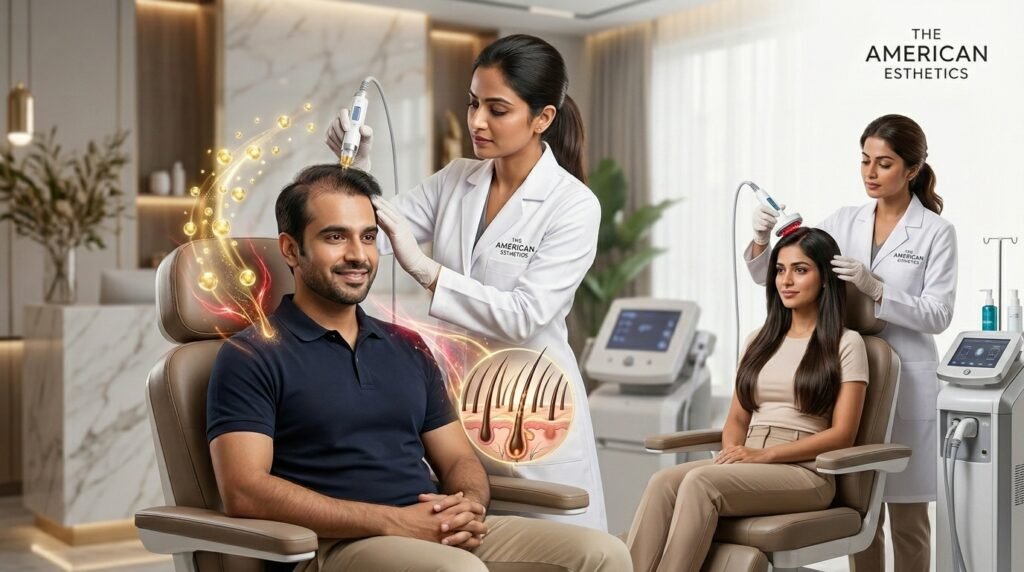PRP and GFC equipment for hair loss treatment in Ludhiana.